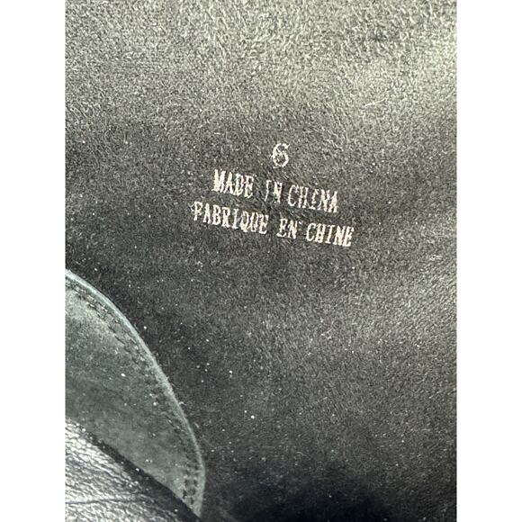 Jeffrey Campbell Black Suede Western Boots Size 6 Pointed Toe Wedge Heel NEW - Picture 9 of 10